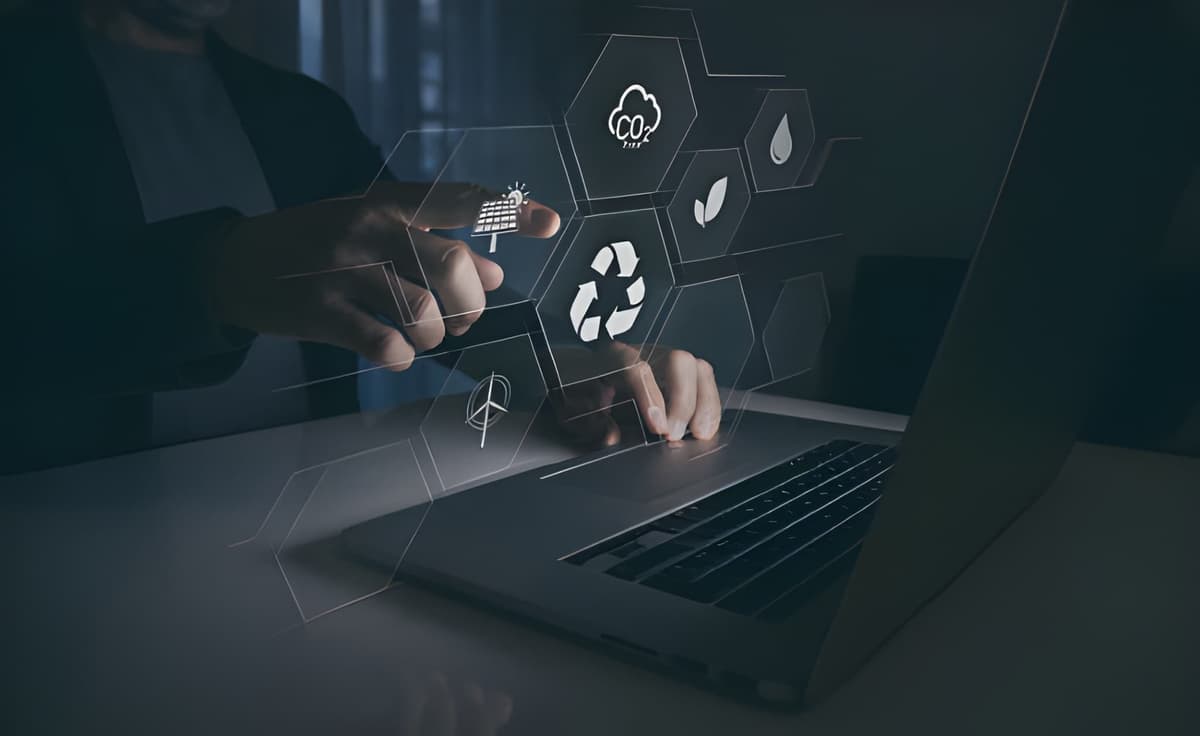 Zypria team member reviewing data